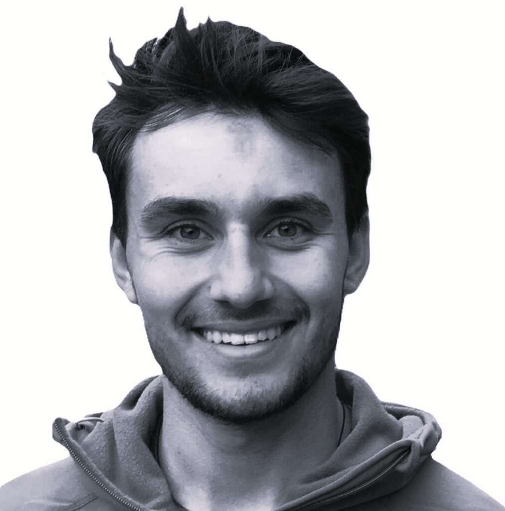 Oscar Vernersson svartvit porträtt 